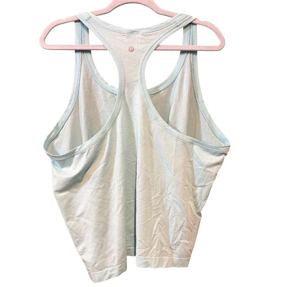 Lululemon Swiftly Tech Racerback Tank Top 2.0 Race Length Sheer Blue Water 16‎